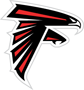 Rated 4.9 the Atlanta Falcons logo