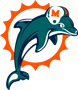 Rated 4.9 the Miami Dolphins logo